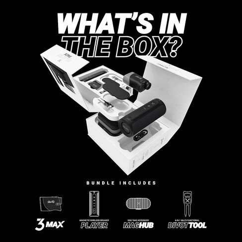 Blue Tees Golf - حزمة حزمة اللاعبين - سلسلة 3 Max Rangefinder، مكبر صوت مغناطيسي، أداة Divot ومحور مغناطيسي - حزمة الجولف لرفع مستوى مستديرك in Kuwait