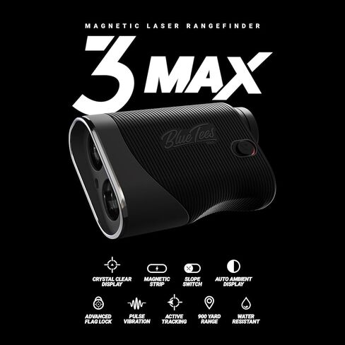 Blue Tees Golf - حزمة حزمة اللاعبين - سلسلة 3 Max Rangefinder، مكبر صوت مغناطيسي، أداة Divot ومحور مغناطيسي - حزمة الجولف لرفع مستوى مستديرك in Kuwait