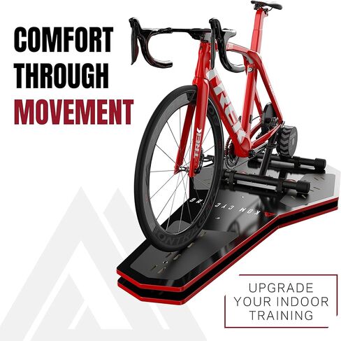 لوح هزاز لركوب الدراجات من KOM للتدريب الداخلي - يقلل من عدم الراحة، ويشغل القلب، ويركب لفترة أطول على Zwift. لوحة الروك تعمل مع مدربي Wahoo Kickr Core وTacX Neo 2T وSaris وغيرهم من المدربين! in Kuwait