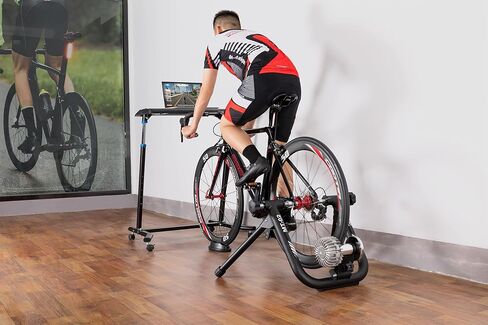 مدرب الدراجة الذكي - حامل تدريب الدراجة السائل لعجلة 26-29 بوصة أو 700c - حامل ثابت للدراجة لتقليل الضوضاء متوافق مع تطبيق Zwift in Kuwait