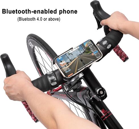 مدرب الدراجة الذكي - حامل تدريب الدراجة السائل لعجلة 26-29 بوصة أو 700c - حامل ثابت للدراجة لتقليل الضوضاء متوافق مع تطبيق Zwift in Kuwait