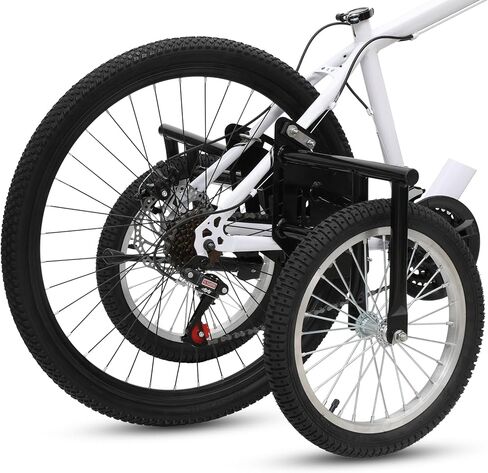 Heavy-Duty Stabilizer Wheels for Adult Bicycles, The Original Training Aid for Full Size Bikes with a 24" to 27" Inch Wheel, Supports over 300 LBS, Black, 16-Inch in Kuwait