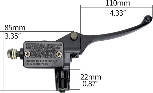 Right Brake Master Cylinder 50 110 125 ATV Dirt Bike Taotao Sunl 10mm in Saudi Arabia