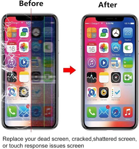 for iPhone XR Screen Replacement kit : 6.1 inch XR Screen LCD Display Touch Screen Digitizer Assembly with Complete Repair Tools, Compatible with Model A1984, A2105, A2106, A2108 in Saudi Arabia