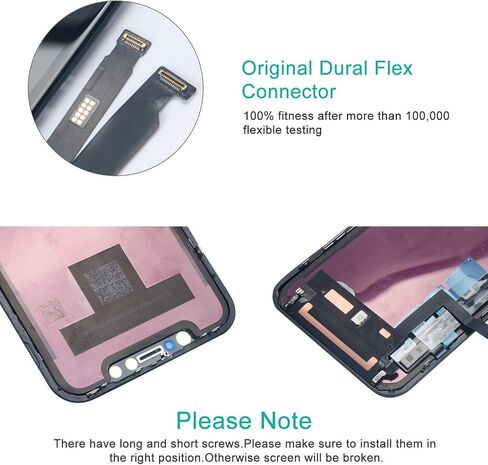 for iPhone XR Screen Replacement kit : 6.1 inch XR Screen LCD Display Touch Screen Digitizer Assembly with Complete Repair Tools, Compatible with Model A1984, A2105, A2106, A2108 in Saudi Arabia