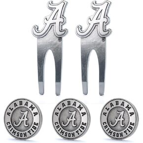 9&8 Golf Alabama Crimson Tide Divot Tool & Ball Marker Pack