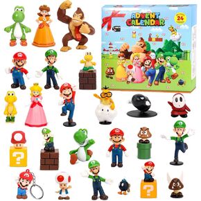 Christmas Advent Calendar 2024 Boys, 24 Days Surprise Toy Figures Countdown Calendars with 24Pcs Action Figures, 2024 Kids Advent Calendar Christmas Gifts for Boys Girls Kids Collectors