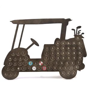Golf Marker Display Stand Magnetic Holder for Golf Markers - Store and Display Up to 68 Markers, Wall Mounted Golf Markers for Golf Lovers