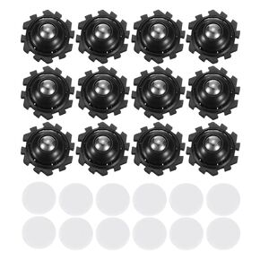 uxcell 12Pcs Mini Self Adhesive Caster Wheels, 1.02" x 0.47" 360° Rotation Swivel Wheel Small Rolling Ball Casters for Small Appliances Storage Box Trash Can - Steel Beads (Black)