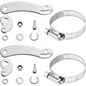 2 Sets Universal Torque Arm Conversion Kits for Electric Bicycle, E-Bike Accessories for Front or Rear Wheel Electric Bicycle Hub Motor Kit and Mid Drive, Electric Bicycle Maintenance Tool