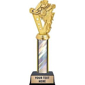 Go Kart Racing Trophy, 11" Silver Go Kart Trophy Award with Customized Engraving Prime