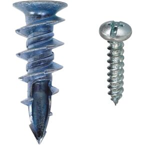 Simpson Strong-Tie SWZ08LS-R100 Sure Wall Die-Cast Zinc Drywall Anchor for 8 x 1-1/4 in. Screw w/Screws (100-Qty