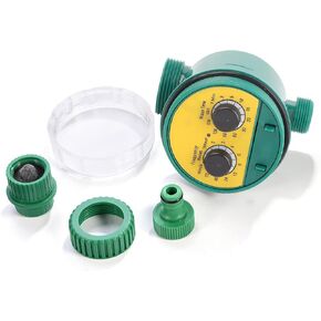 Outdoor Garden Hose Faucet Timers, Dial Sprinkler Timer with Rain Delay Manual Automatic Watering System Programmable Irrigation Controller Timer Waterproof Digital Irrigations for Yard Lawn