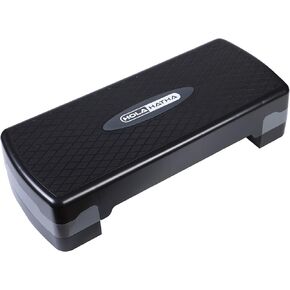 HolaHatha Compact Portable Aerobic Step Platform Exercise Fitness Equipment, Cardio Stepper with Adjustable Height for Home Gym
