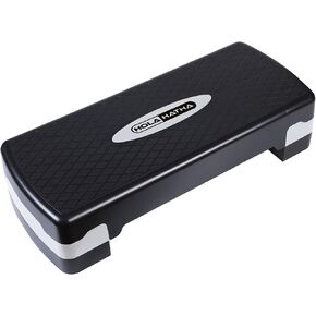 HolaHatha Compact Portable Aerobic Step Platform Exercise Fitness Equipment, Cardio Stepper with Adjustable Height for Home Gym