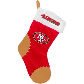NFL San Francisco 49ers Team Logo Plush Holiday StockingTeam Logo Plush Holiday Stocking, Team Color, One Size