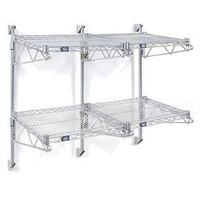 Nexel 24" Adjustable Double Wire Shelf Bracket, Chrome Finish
