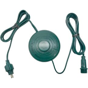 8 Lights Mode Power Cord Foot Switch 1/2inch Plug Raintight for Christmas Tree Lights Compatible Replacement for TS-8W29V, TS-13W29V, TS-17W29V, TS-18WL29V, TS-26WL29V, TS-48W29V