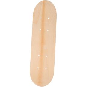 Blank Skateboard Deck: Unfinished Wood Skate Deck DIY Longboard Deck Double Tail Plain Skateboard for Replacement Art Painting and Home Decoration