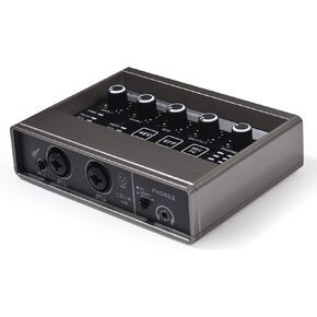 واجهة الصوت للتسجيل الاحترافي واجهة الصوت XLR لتسجيل الموسيقى عبر الإنترنت وتسجيل صوتي للكاريوكي وخلاط الصوت in Kuwait