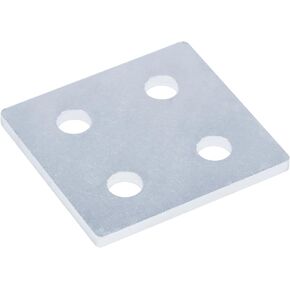 6 Pcs 4 Hole Parallel Splice Plate for 1-5/8" Strut Channel, Accept 1/2" Bolt, Thickness 5.6 mm