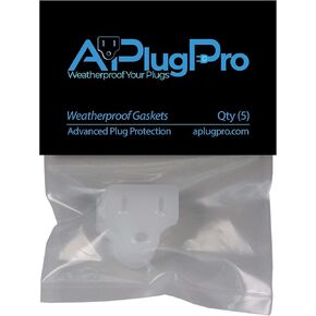 Weatherproof Gaskets for Outdoor Christmas Lights Installation, Extension Cord Protector, Outdoor Outlet Cover, Stop GFCIs from Tripping - APlugPro