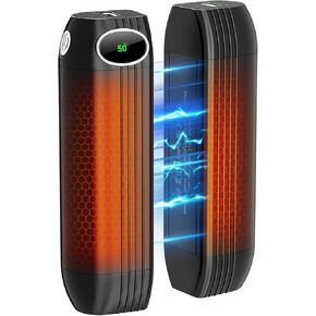 Hand Warmers Rechargeable 2 Pack, 360°Heating Electric Hand Warmer, Up to 140℉Heating, Reusable Portable Pocket Heater for Outdoors, Hunting, Camping Accessories, Gifts for Men Women