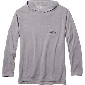 Legendary Whitetails Men's Portage Moisture Wicking UPF Sun Protection Hooded Performance Long Sleeve T-Shirt