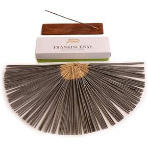 Frankincense Premium Natural Incense Gift Box with Incense Burner, Low Smoke, 100% Natural, No Chemical Dipping