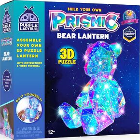 PRISMIC Build a Bear Kit 3D Light DIY Craft Kits - Art Crafts for Kids Ages 8-12, Gifts for Girls 8 9 10 11 12+ Year Old, Birthday Gifts, Tween Girls Gifts, Unique Gifts for Teen Girls
