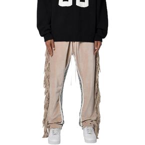 mnml Men's Fringe Velour Sweatpants