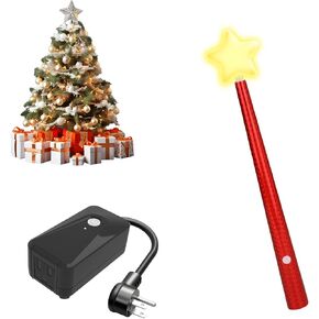 Christmas Tree Remote Control Outlet Christmas Tree Lights Remote with Music for Christmas Decorative String Lights Ideal Christmas Lights Switch Gift for Halloween Thanksgiving Christmas Party