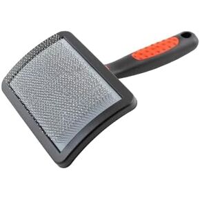 Paw Brothers Soft Pin Curved Slicker Brush for Dogs, Professional Grade, Coated Tips, Maximum Coverage, Gentle on Skin, Medium