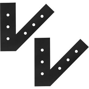2Pcs 45 Degree Angle Flat Bracket Fit 4x4,6x6 Post and Beam, 11 Gauge 2-Legged Mending Plate Truss Beam Connector