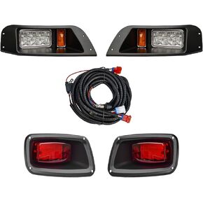 Golf Cart Light Kit Compatible with TXT,12V Street Legal Golf Cart Headlights Taillights Kit for EZGO TXT Led Light 1996-2013 Gas and Electric with Installation Instruction in Kuwait