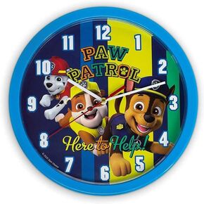 Kidslicensing Paw Patrol – Wall Clock – Children's Decorative Clock – 25 cm