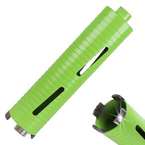 2-1/2 Inch Concrete Core Drill Bit, 5/8"-11 Threaded Dry Diamond Core Drill Bit, 10" Drilling Depth Laser Welded Core Drill Bit for Reinforced Concrete Brick Masonry