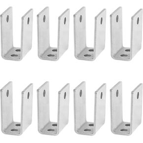 8 قطع دعامة U طويلة للغاية للوحة 7/8 بوصة، مختومة 304 من الفولاذ المقاوم للصدأ، ارتفاع 2-1/2 بوصة، سمك 2.8 مم in Kuwait