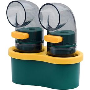 Salt Shaker and Pepper Shaker - Seasoning Shakers for Camping, Picnics, Outdoor Activities, Kitchen Lunch Boxes, and Travel. Sealed and Controlled Salt and Pepper Dispensers for Healthy Cooking