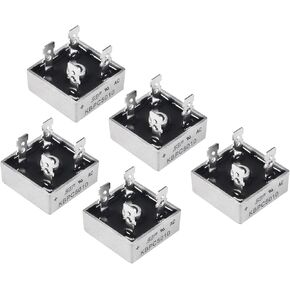 5pcs KBPC5010 Bridge Rectifier Diode Single Phase Full Wave 50A 1000V 4-Pin Electronic Silicon Diodes Through Hole AC to DC Full Bridge Voltage Rectifier (50A 1000V KBPC 5010)