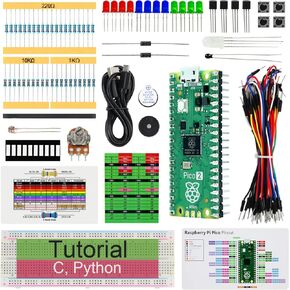 Freenove Basic Starter Kit for Raspberry Pi Pico W (Included) (Compatible with Arduino IDE), 313-Page Detailed Tutorial, 142 Items, 48 Projects, Python C Code
