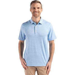 Cutter & Buck Forge Eco Fine Line Stripe Stretch Recycled Mens Polo