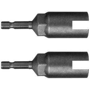 3 PCS Large Slotted Hurricane Wingnut Driver, 1/4" Hex Shank Wingnut Driver Bit for Panel Wing Nuts, Power Wing Nut Socket Drill Bit for Panel Nuts Screws Eye C Hook Bolt - 3 Sizes