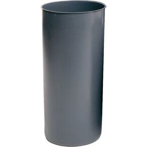 Rubbermaid Commercial Products Round Ridged Liner, 12-Gallon, Gray, Compatible with Rubbermaid Marshall Trash Can