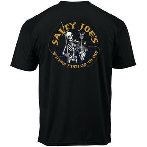SALTY JOES Moisture Wicking Graphic Workout Shirt in Regular, Big & Tall