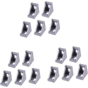 50 pcs Extrusion Corner Bracket Profile Connector Dull Polish Finish Slot Series Extrusion Accessories