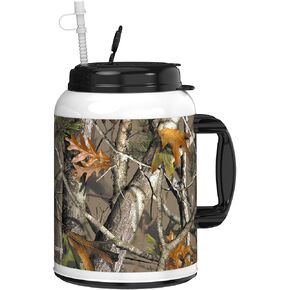 Mugs N Coffee 100 oz NextCamo Mug with Reusable Straw - BPA Free - Made in the USA