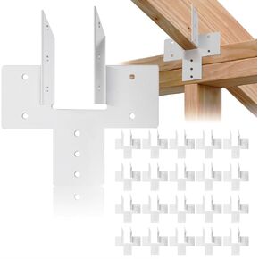 40 Pcs Hurricane Ties for Rafter|18-Gauge Hot Dip Heavy Duty Joist Hanger|Upgraded 1.2mm Thicken 15 Installen Holes Strengthen Load-Bearing|2X Truss to Rafter Connector for Roofing|Black