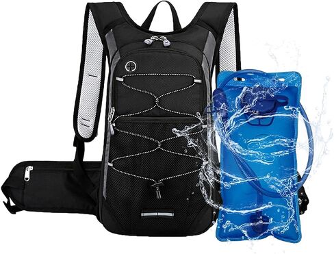 Hydration Backpack Hiking Backpack with Water Bladder Lightweight Insulation Hydration Pack Water Backpack for Hiking Cycling Running Festival Camping for Men Women in Saudi Arabia