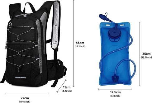 Hydration Backpack Hiking Backpack with Water Bladder Lightweight Insulation Hydration Pack Water Backpack for Hiking Cycling Running Festival Camping for Men Women in Saudi Arabia